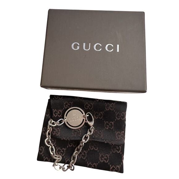 Gucci Circle Disc Plate Bracelet in Box with Dust Bag - Picture 2 of 11